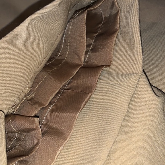 Lauren Ralph Lauren Wool Blend Trousers Camel / Tan Size 10 Flat Front Lined - Picture 7 of 10